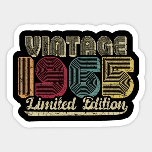 Vintage 1965 Limited Edition 55th Birthday Gift Sticker